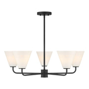 Savoy House - 1-4015-5-89 - Five Light Chandelier - Blair - Matte Black