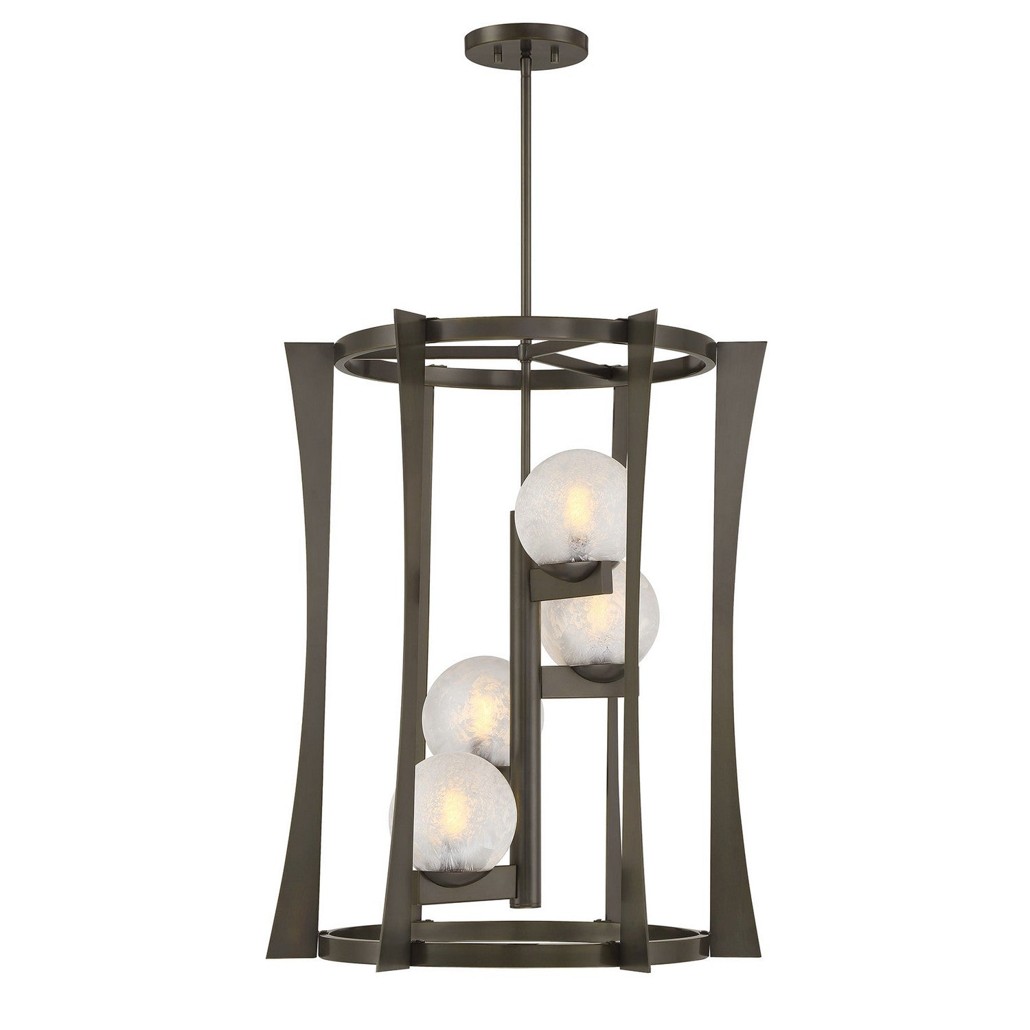 Savoy House - 3-1018-4-15 - Four Light Pendant - Darien - Mediterranean Bronze