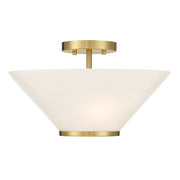 Savoy House - 6-4012-3-322 - Three Light Convertible Semi-Flush /Pendant - Blair - Warm Brass