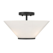 Savoy House - 6-4012-3-89 - Three Light Convertible Semi-Flush /Pendant - Blair - Matte Black