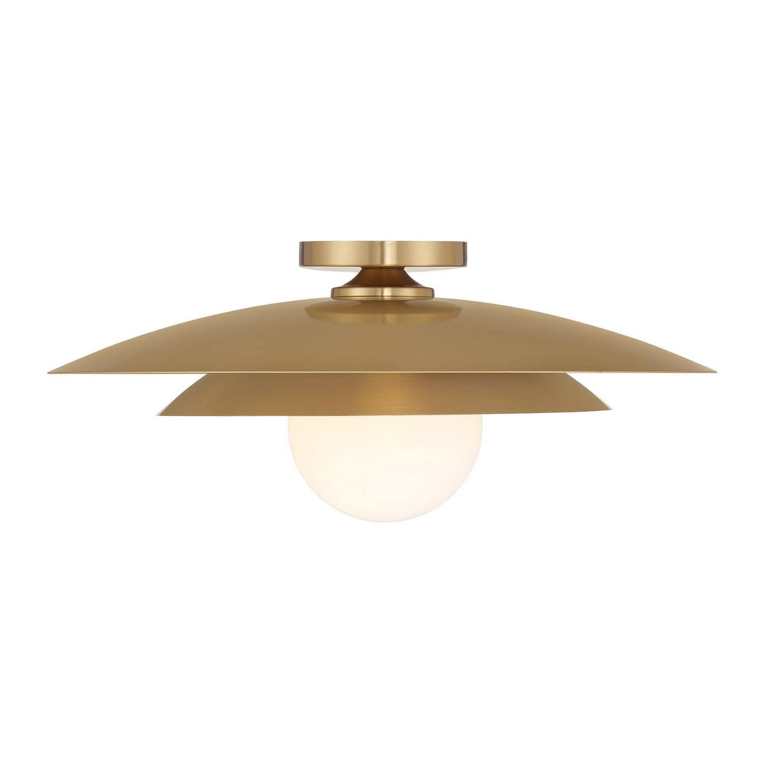 Savoy House - 6-5564-1-322 - One Light Semi-Flush Mount - Sherrer - Warm Brass