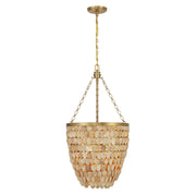 Savoy House - 7-7560-4-322 - Four Light Pendant - Catalan - Warm Brass