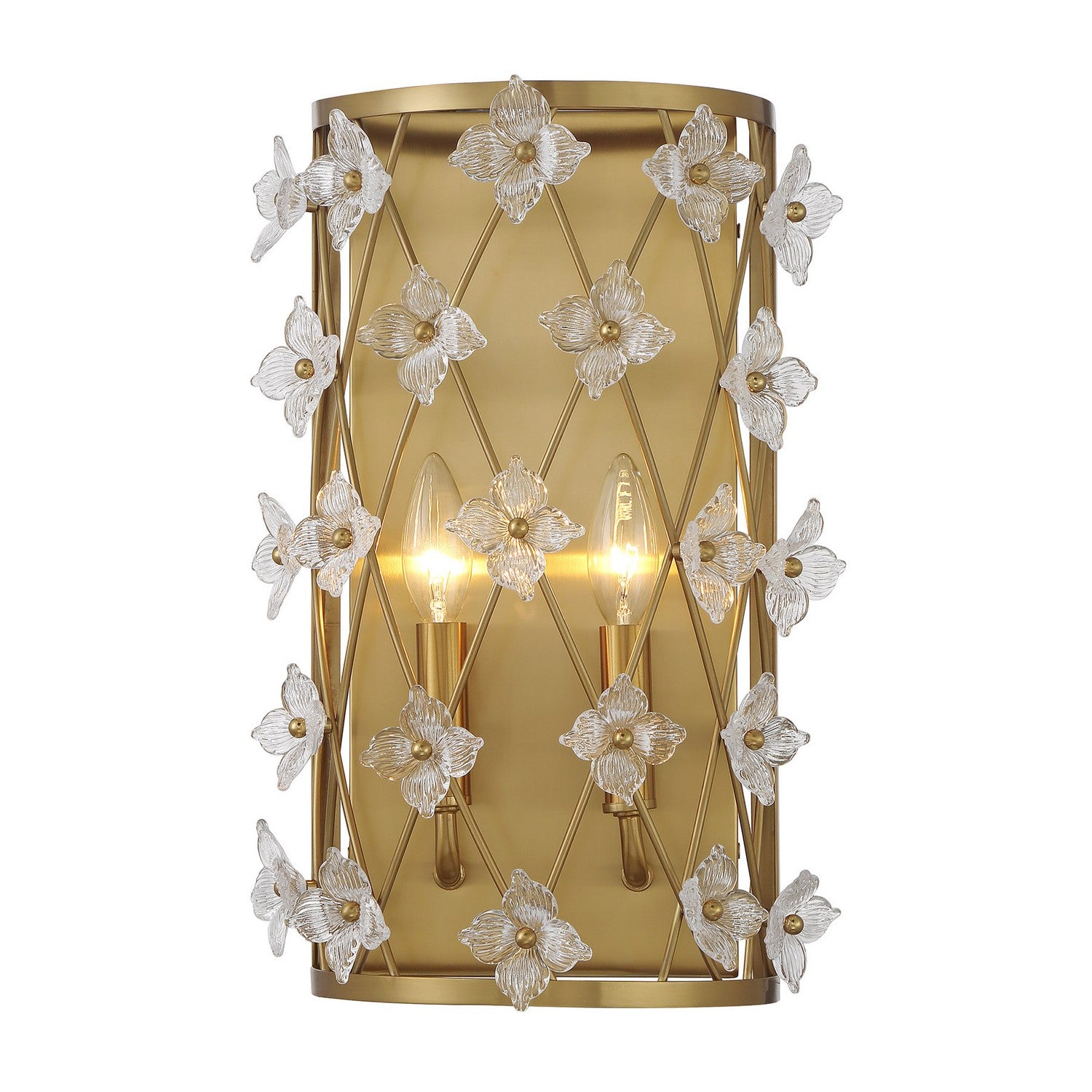 Savoy House - 9-8411-2-322 - Two Light Wall Sconce - Bailey - Warm Brass