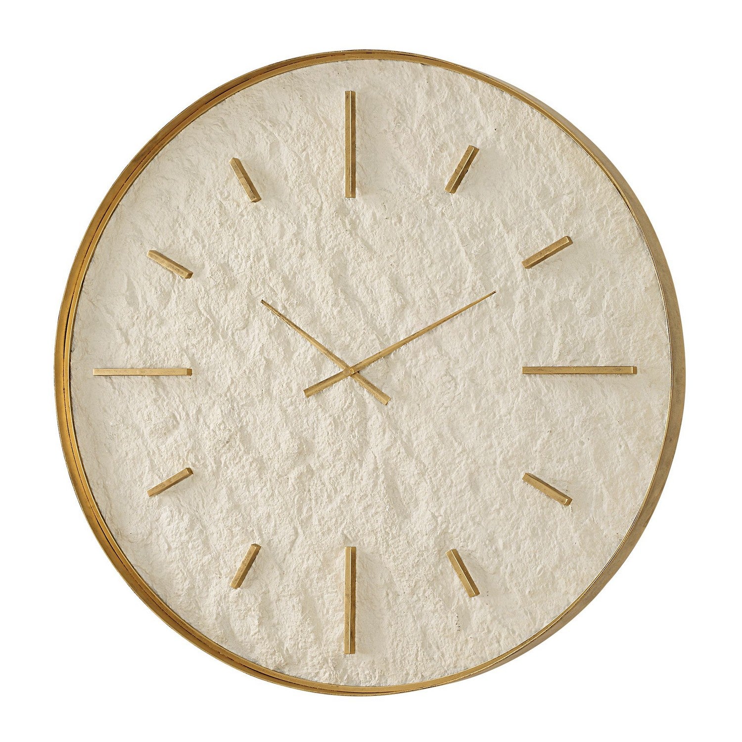 Uttermost - 06467 - Wall Clock - Stone Serenity - Antique Gold