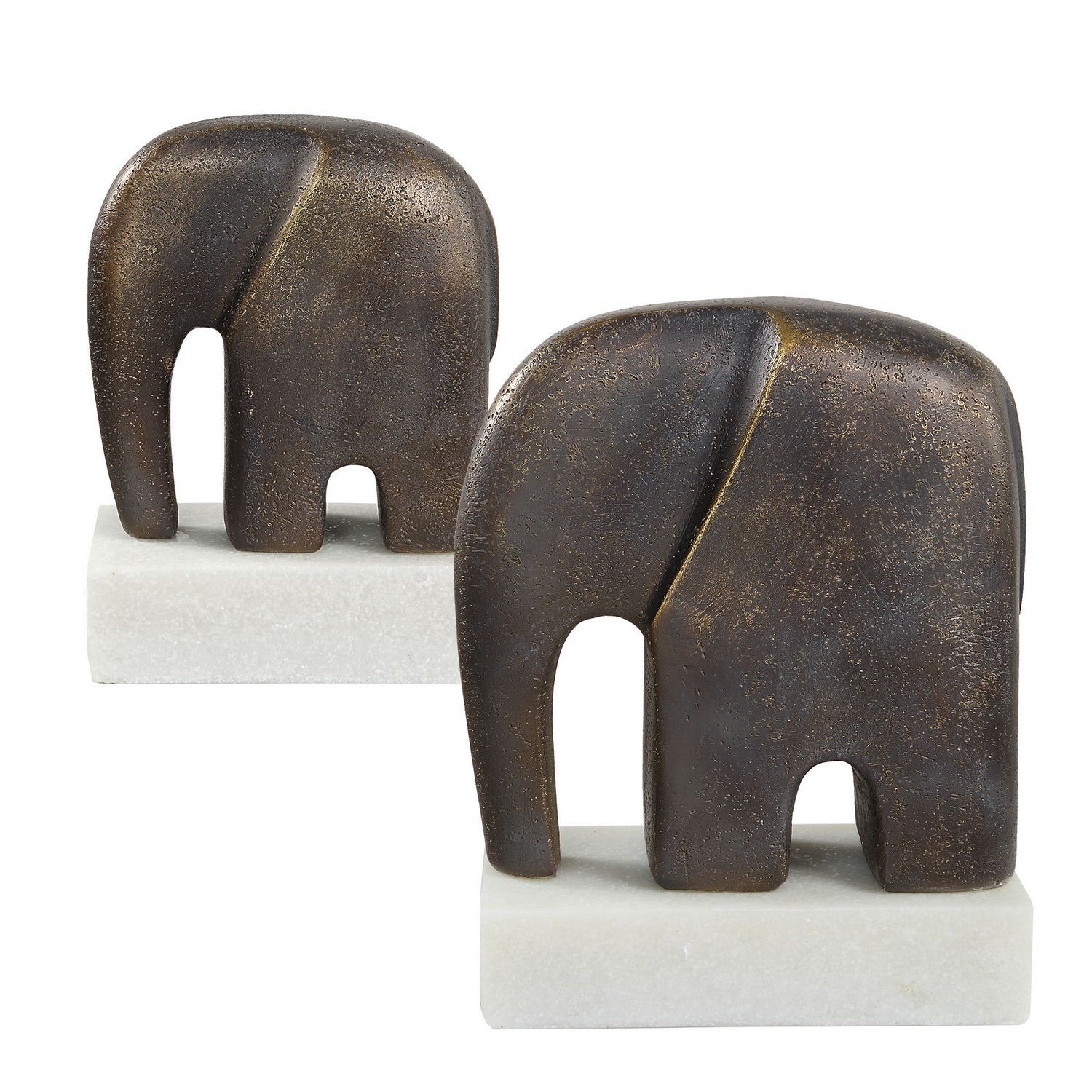 Uttermost - 18195 - Sculptures Set/2 - Timeless Tusk - Antique Bronze