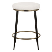 Uttermost - 23897 - Counter Stool - Ensemble - Matte Black And Brushed Brass
