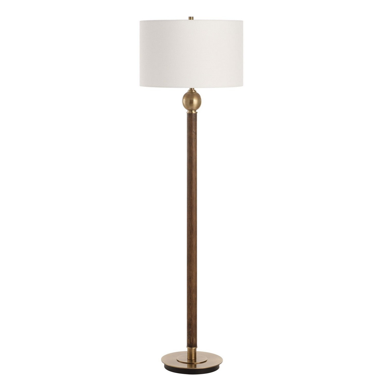 Uttermost - 30448 - One Light Floor Lamp - Keros - Dark Oak Wood