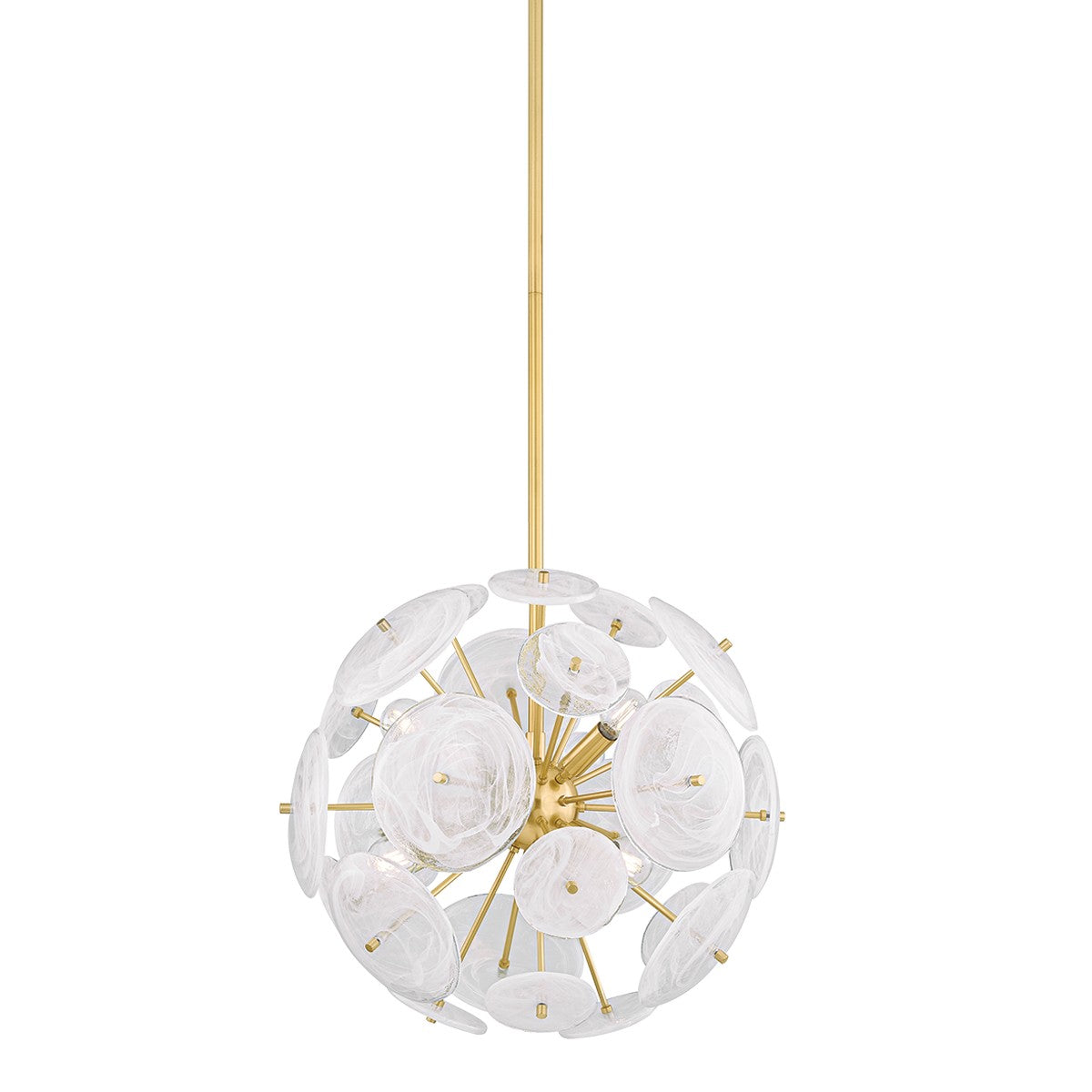 Mitzi - H1004806-AGB - Six Light Chandelier - Tamara - Aged Brass