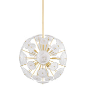 Mitzi - H1004809-AGB - Nine Light Chandelier - Tamara - Aged Brass
