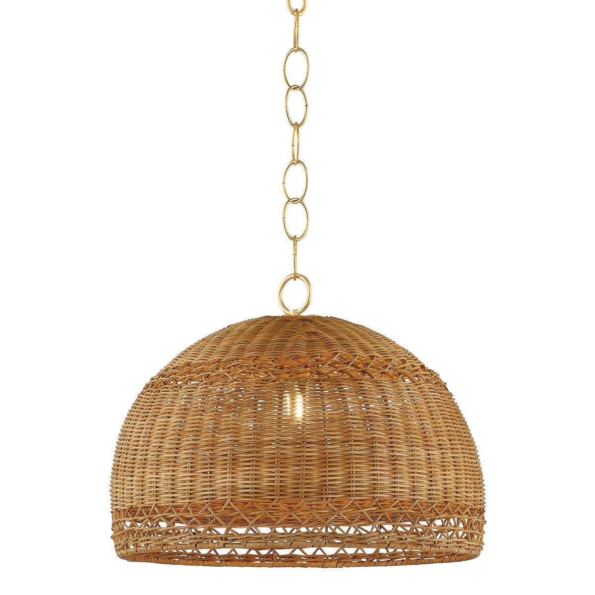 Mitzi - H1008701S-AGB - One Light Pendant - April - Aged Brass