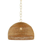 Mitzi - H1008701S-AGB - One Light Pendant - April - Aged Brass