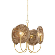 Mitzi - H1020704-AGB - Four Light Chandelier - Ashby - Aged Brass