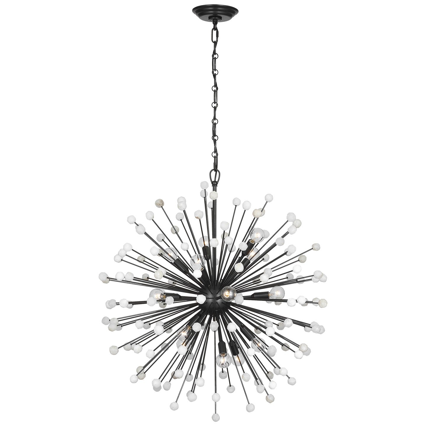 Visual Comfort Signature - SK 5731BZ/ALB - LED Chandelier - Lys - Bronze and Alabaster