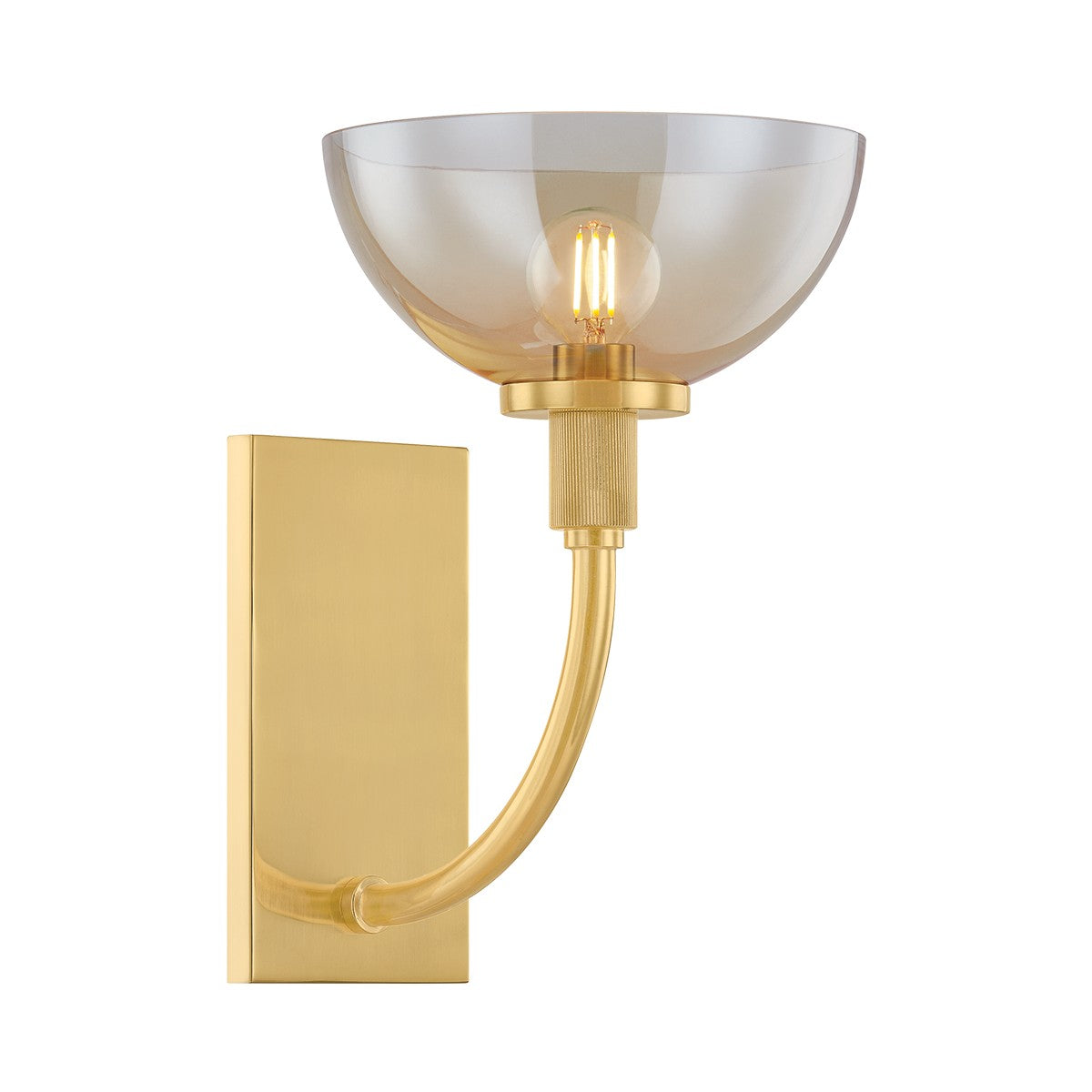Mitzi - H981101-AGB - One Light Wall Sconce - Eva - Aged Brass