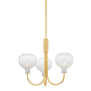 Mitzi - H990803-AGB - Three Light Chandelier - Estelle - Aged Brass