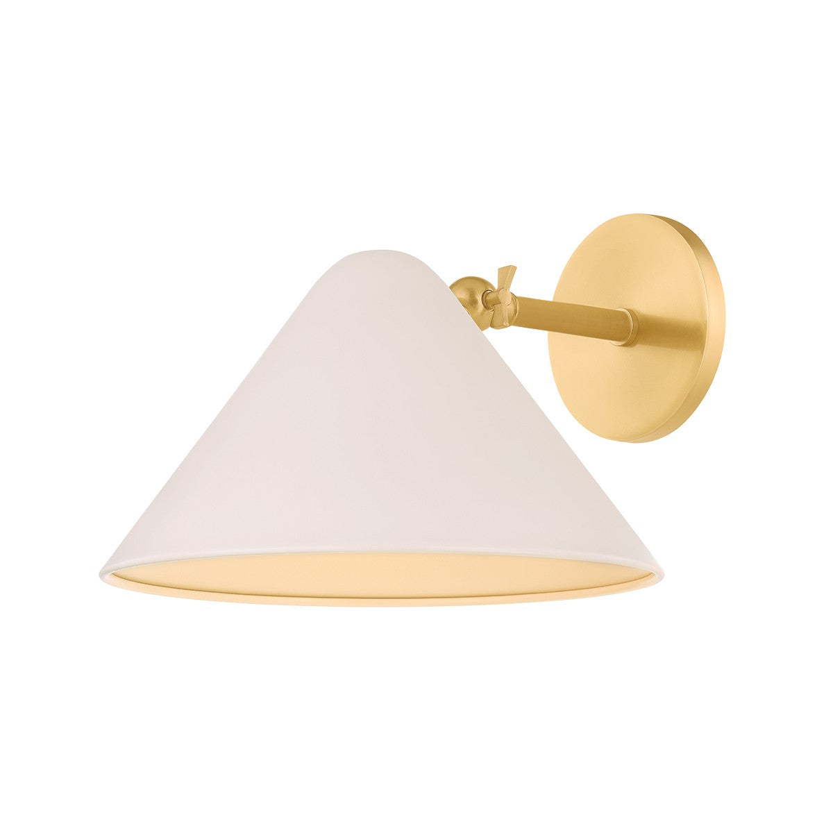 Mitzi - H993101-AGB/SBQ - One Light Wall Sconce - Sonja - Aged Brass/Soft Bisque