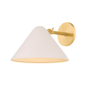 Mitzi - H993101-AGB/SBQ - One Light Wall Sconce - Sonja - Aged Brass/Soft Bisque