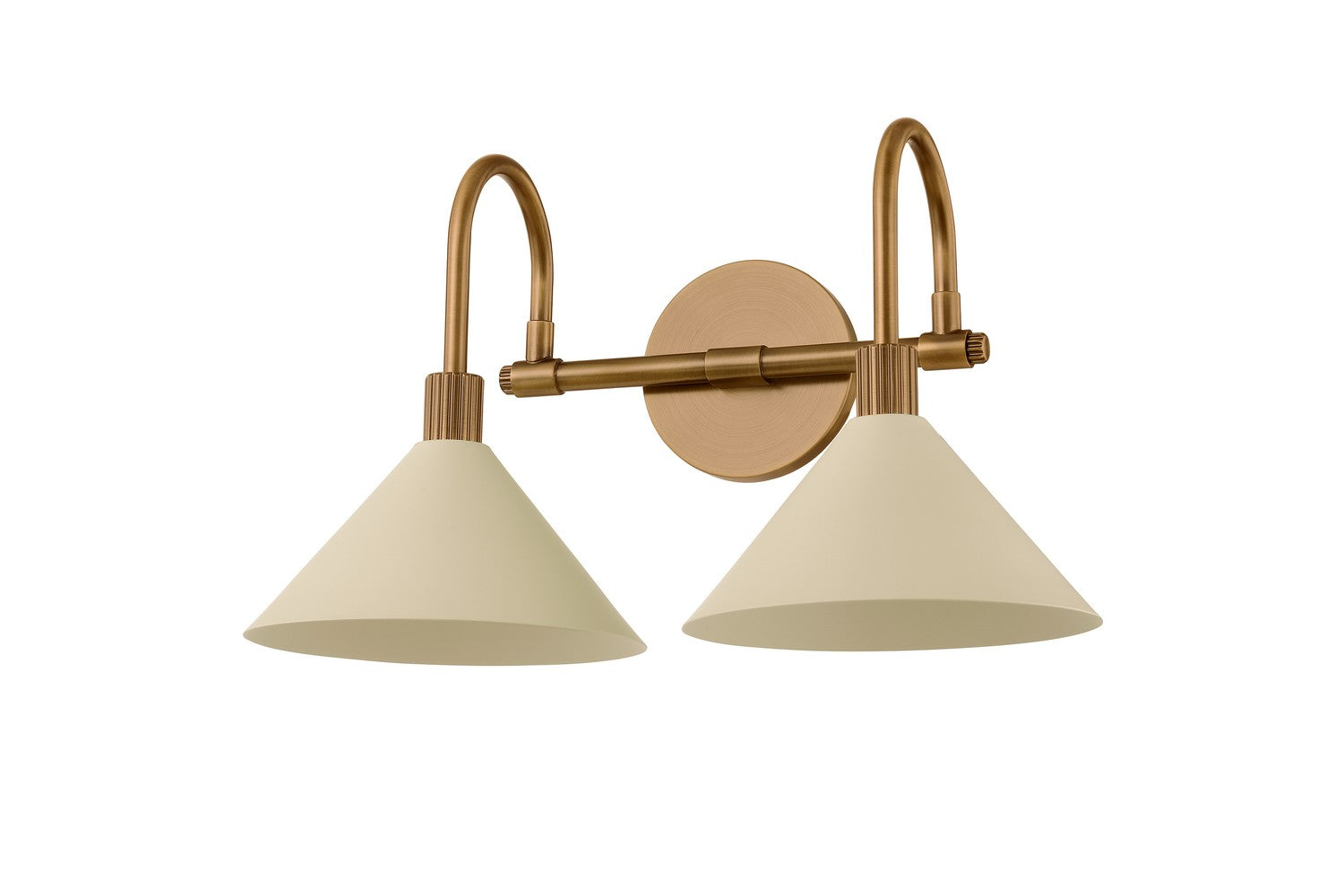 Troy Lighting - B1810-PBR/SSD - Two Light Bath - Jovani - Patina Brass And Soft Sand