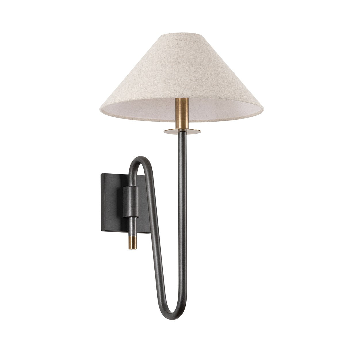 Troy Lighting - B2121-PBR/GRA - One Light Wall Sconce - Mateo - Patina Brass And Graphite