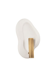 Troy Lighting - B3915-PBR/CRH - LED Wall Sconce - Jura - Patina Brass/Ceramic Rustic Shell