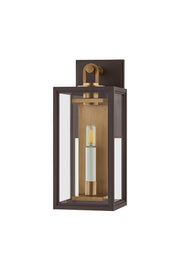 Troy Lighting - B6515-PBR/TBZ - One Light Wall Sconce - Arnold - Patina Brass/Textured Bronze
