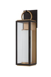 Troy Lighting - B6723-PBR/TBK - LED Wall Sconce - Gareth - Patina Brass/Textured Black