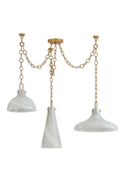Troy Lighting - F1242-PBR - Three Light Chandelier - Joaquin - Patina Brass