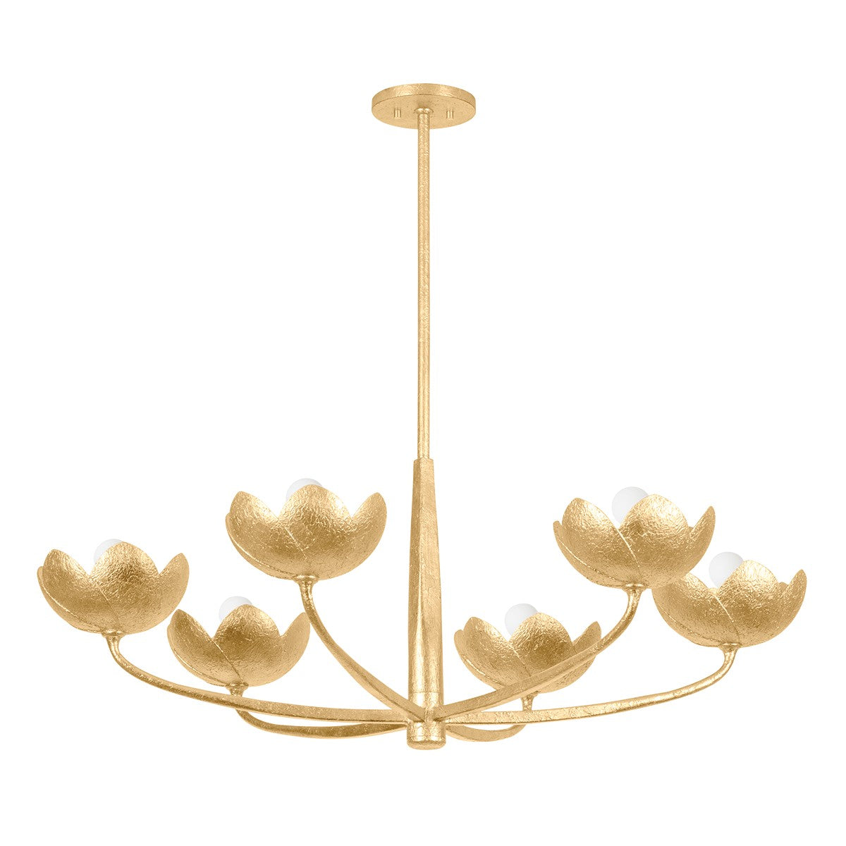 Troy Lighting - F2040-VGL - Six Light Chandelier - Arcata - Vintage Gold Leaf