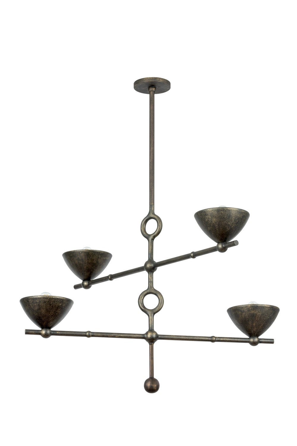 Troy Lighting - F2338-BPG - Four Light Chandelier - Vishal - Black Patina Gold