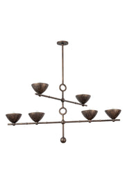 Troy Lighting - F2339-BPG - Six Light Chandelier - Vishal - Black Patina Gold