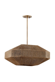 Troy Lighting - F3624-PBR - Four Light Chandelier - Laken - Patina Brass