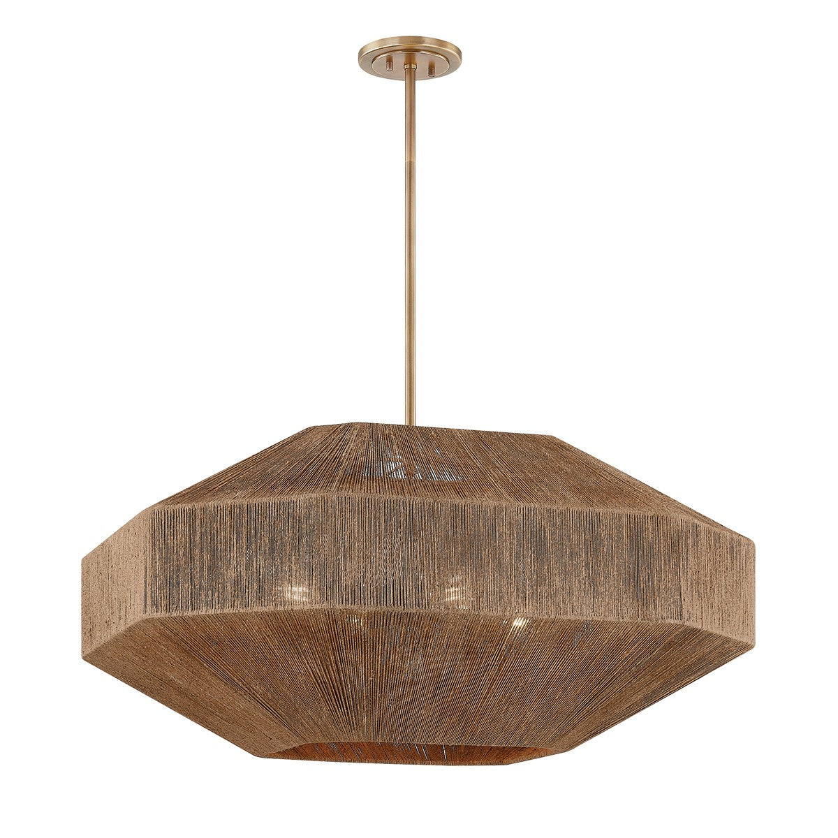 Troy Lighting - F3636-PBR - Four Light Chandelier - Laken - Patina Brass