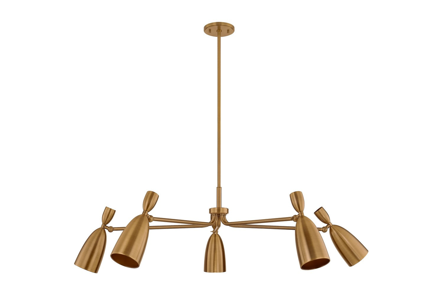 Troy Lighting - F4050-PBR - LED Chandelier - Spade - Patina Brass