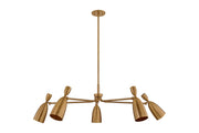 Troy Lighting - F4050-PBR - LED Chandelier - Spade - Patina Brass
