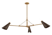 Troy Lighting - F4350-PBR/BRZ - Three Light Chandelier - Andersen - Patina Brass/Bronze