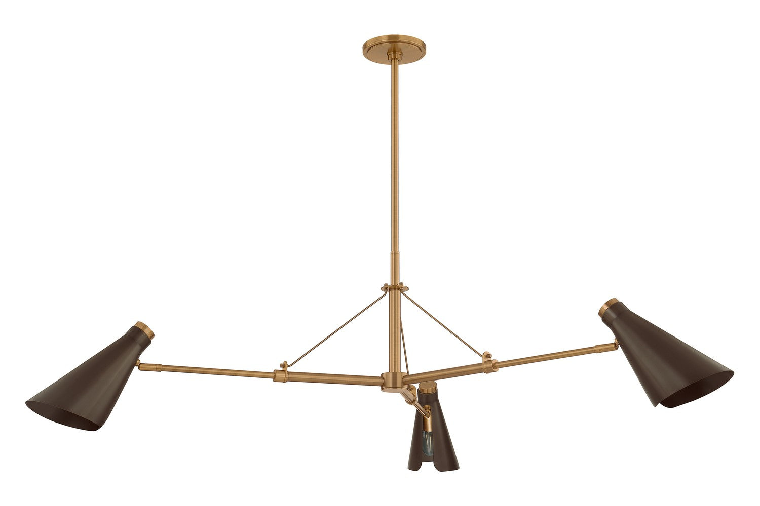 Troy Lighting - F4350-PBR/BRZ - Three Light Chandelier - Andersen - Patina Brass/Bronze