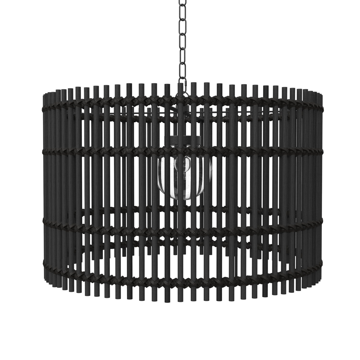 Gabby - 1434 - One Light Outdoor Chandelier - Sherman - Black/Walnut