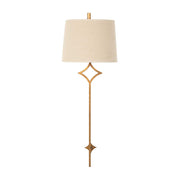 Gabby - SCH-156090 - One Light Wall Sconce - Theresa - Antique Gold/Cream Linen