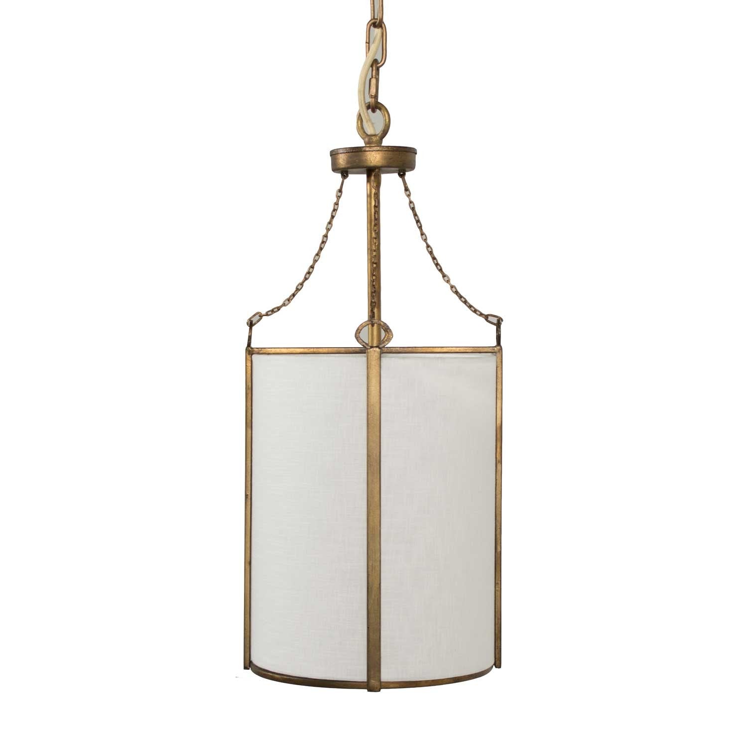 Gabby - SCH-158350 - One Light Pendant - Ida - Antique Bronze/White Linen/White Acrylic Diffuser