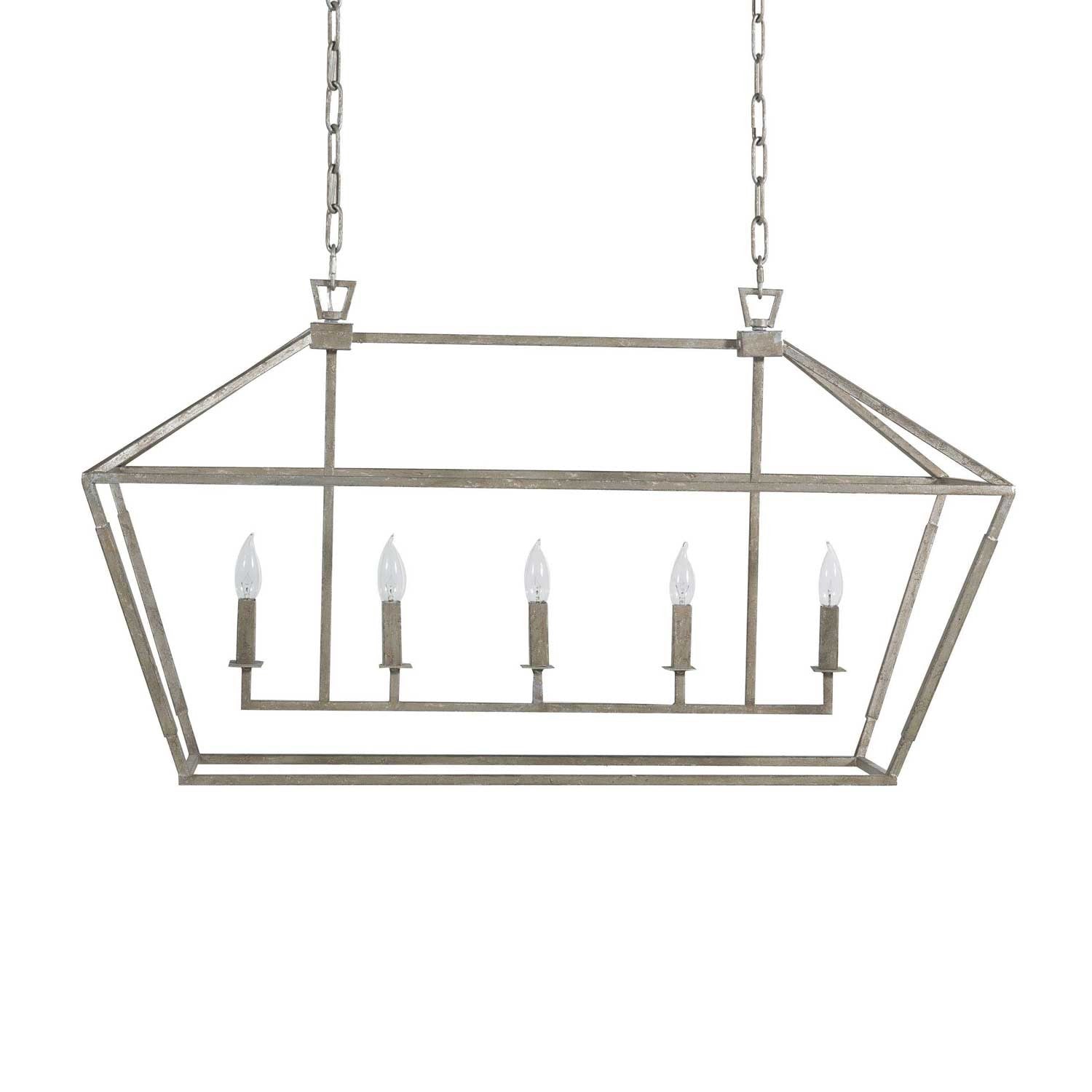 Gabby - SCH-160025 - Five Light Chandelier - Amelia - Antique Silver Leaf