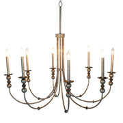 Gabby - SCH-170060 - Eight Light Chandelier - Quinci - Silver Leaf/Dark Antique Silver Leaf/Antique Silver Leaf