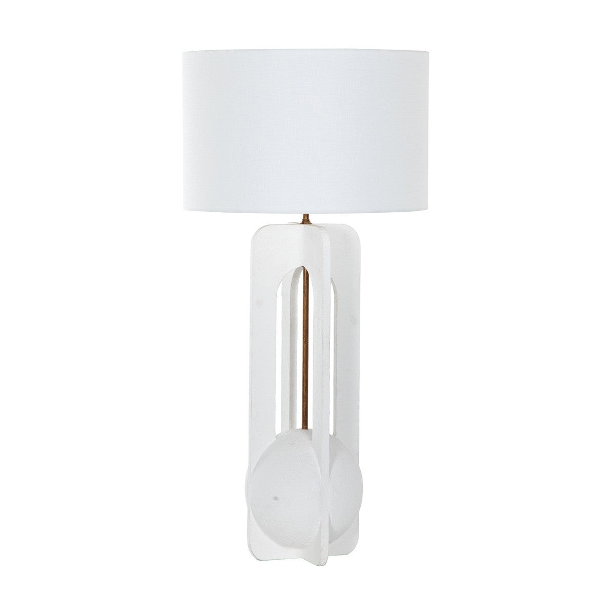Gabby - SCH-170465 - One Light Table Lamp - Jae - Plaster White/Antique Bronze/Sea Salt Linen