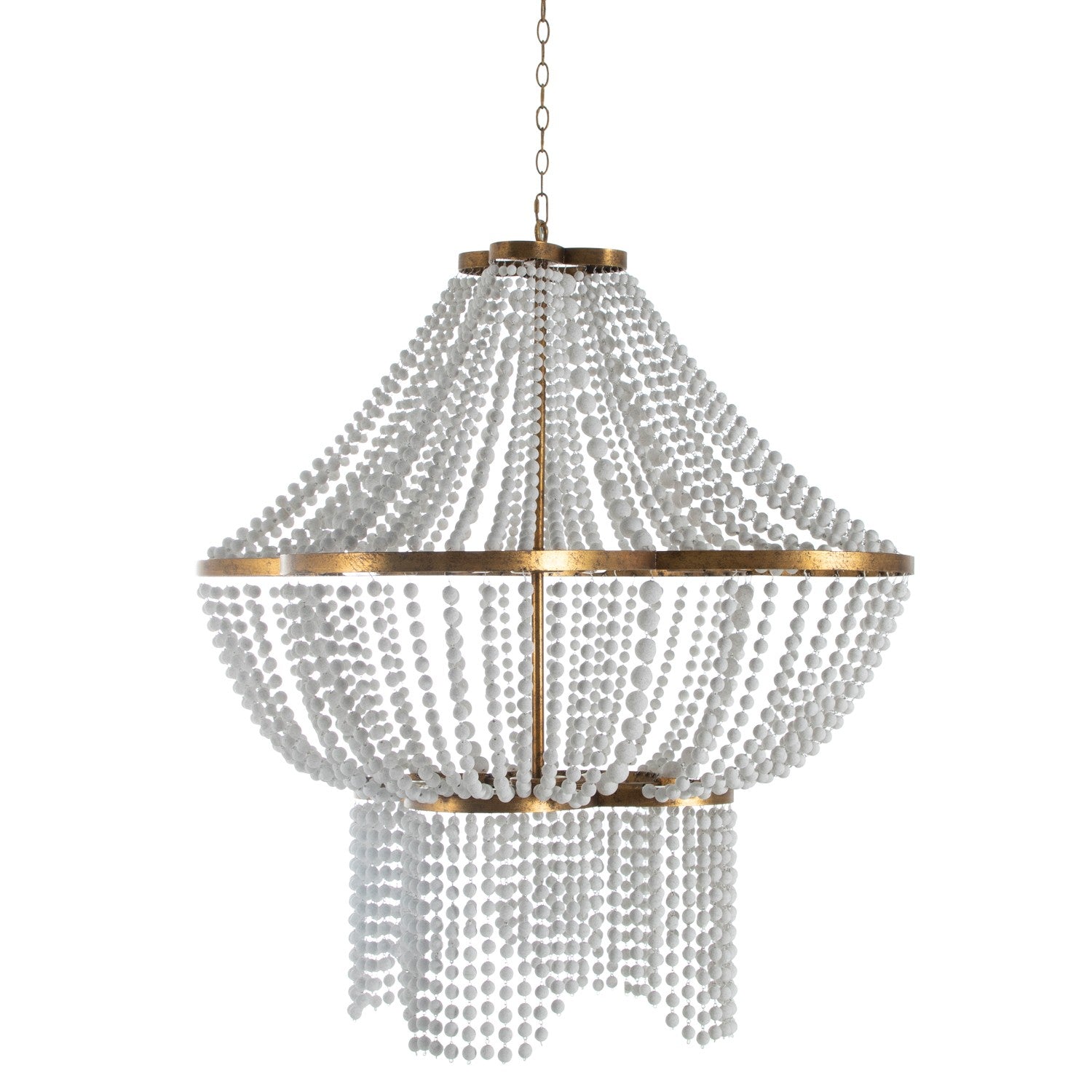 Gabby - SCH-175386 - Four Light Chandelier - Annabelle - Antique White/Gilded Gold