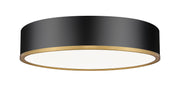 Z-Lite - 1018F20-MB-MGLD-LED - LED Flush Mount - Bradley - Matte Black / Modern Gold