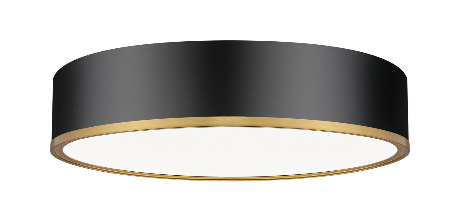 Z-Lite - 1018F20-MB-MGLD-LED - LED Flush Mount - Bradley - Matte Black / Modern Gold