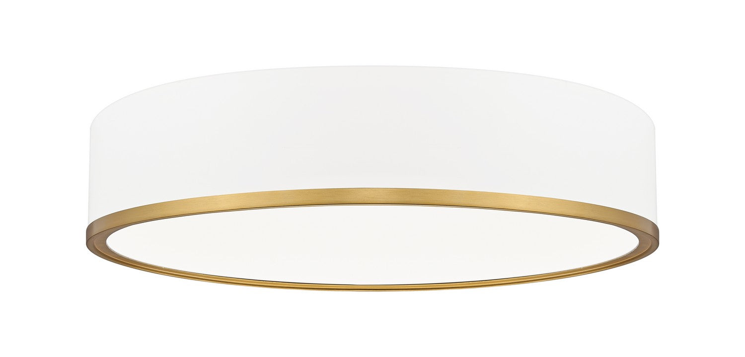 Z-Lite - 1018F20-MW-MGLD-LED - LED Flush Mount - Bradley - Matte White / Modern Gold
