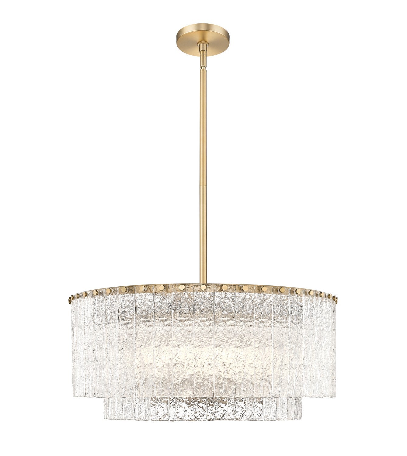 Z-Lite - 1943P26-2-MGLD - Ten Light Pendant - Glacier - Modern Gold