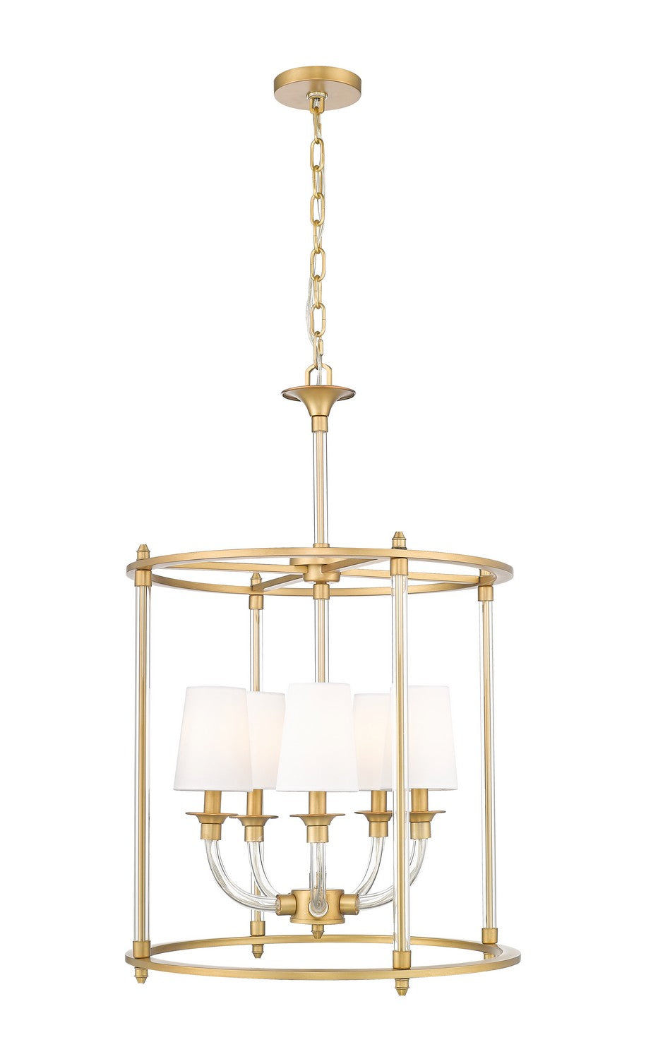 Z-Lite - 1950-5C-RB - Five Light Chandelier - Katerina - Rubbed Brass