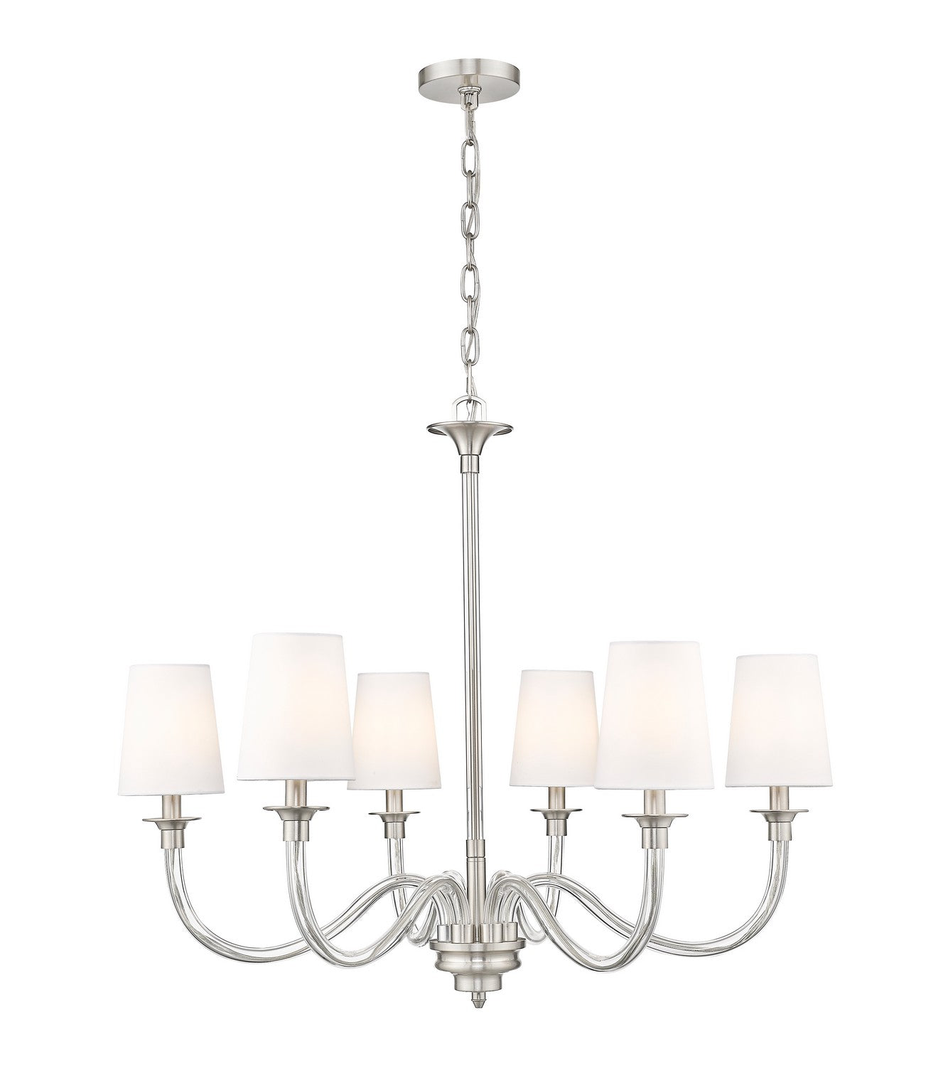 Z-Lite - 1950-6BN - Six Light Chandelier - Katerina - Brushed Nickel