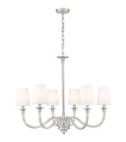 Z-Lite - 1950-6BN - Six Light Chandelier - Katerina - Brushed Nickel